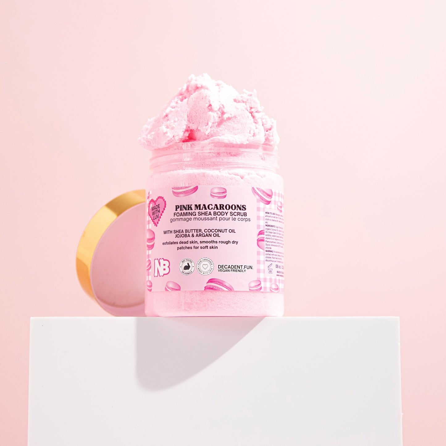 Pink Macaroon Body Scrub - NEABEAUTY