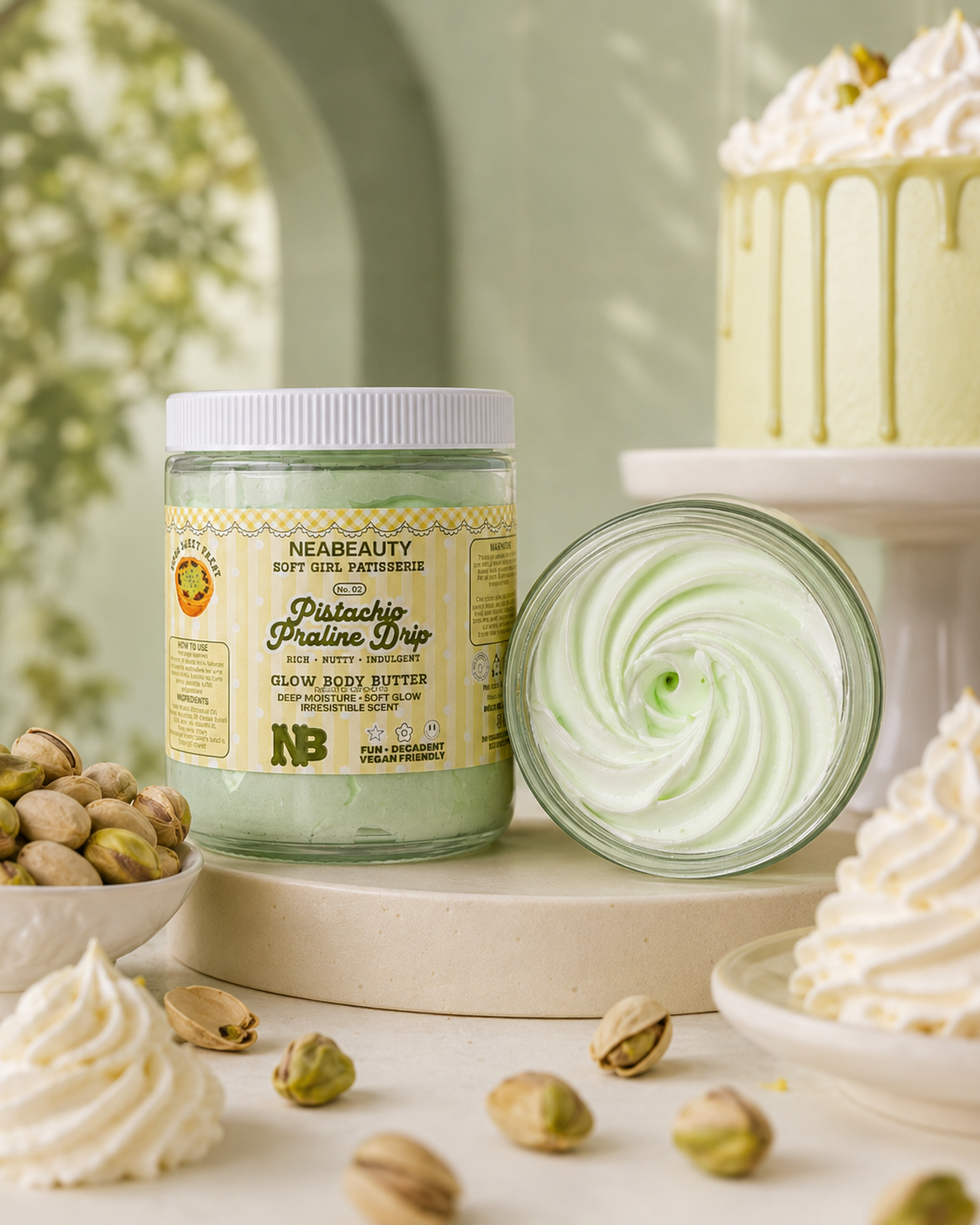 Pistachio Praline Drip Butter