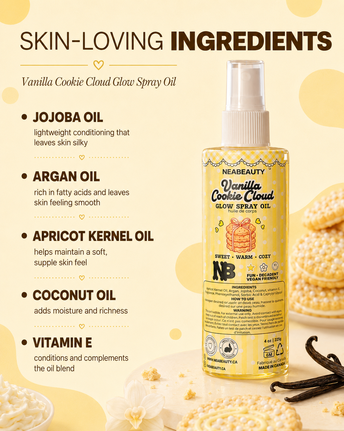 Vanilla Cookie Cloud Glow Oil